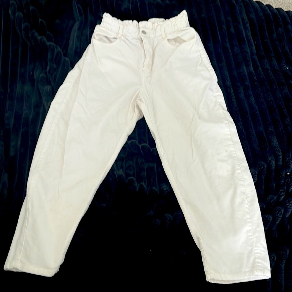 Zara White Women's Pants